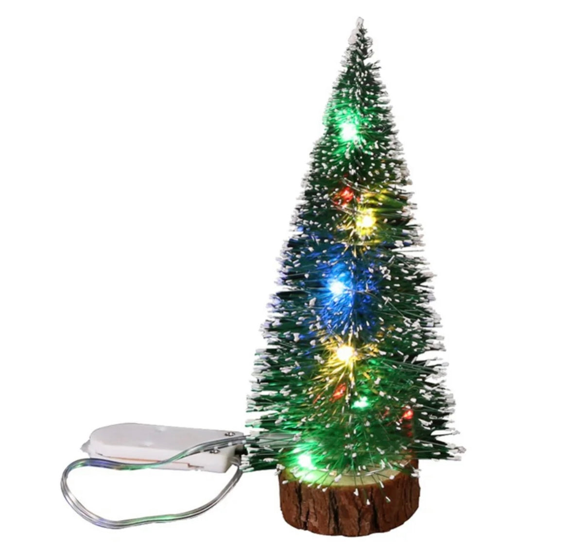 Christmas Green Cedar LED Lights Pine Needle Tree Christmas Decorations Desktop Ornament Gift Mini Christmas Tree Decorations koi